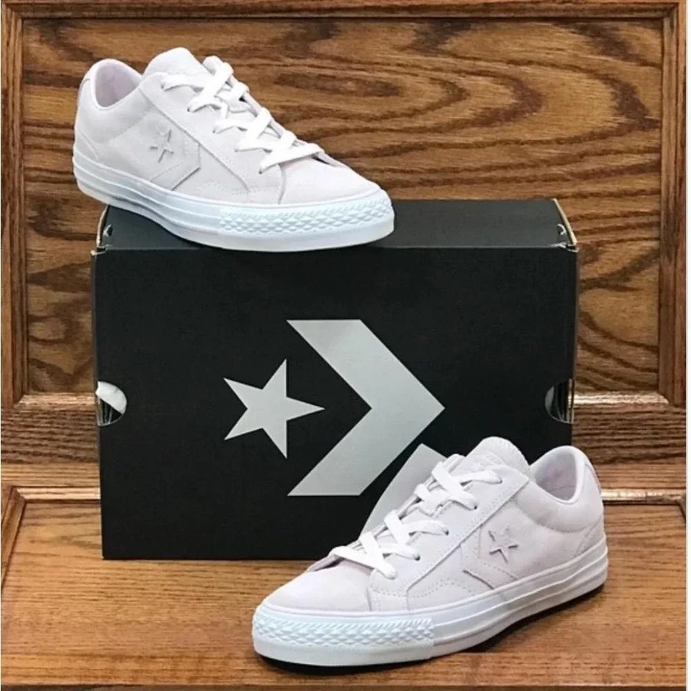 Converse Star Player OX Barely Rose Suede Low Top Sneakers 161315C Size Women 10